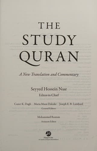Cover of The Study Quran: A New Translation and Commentary